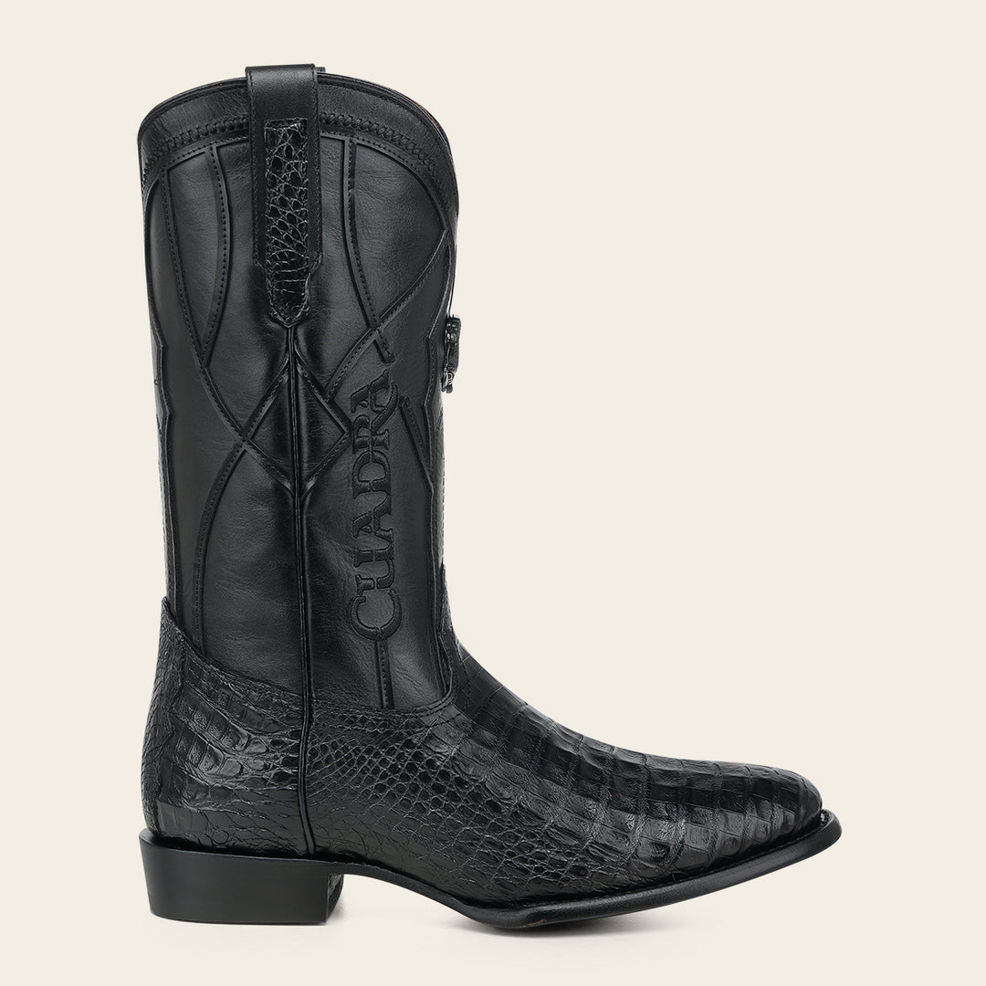 Bota tradicional en piel genuina de fuscus para caballero