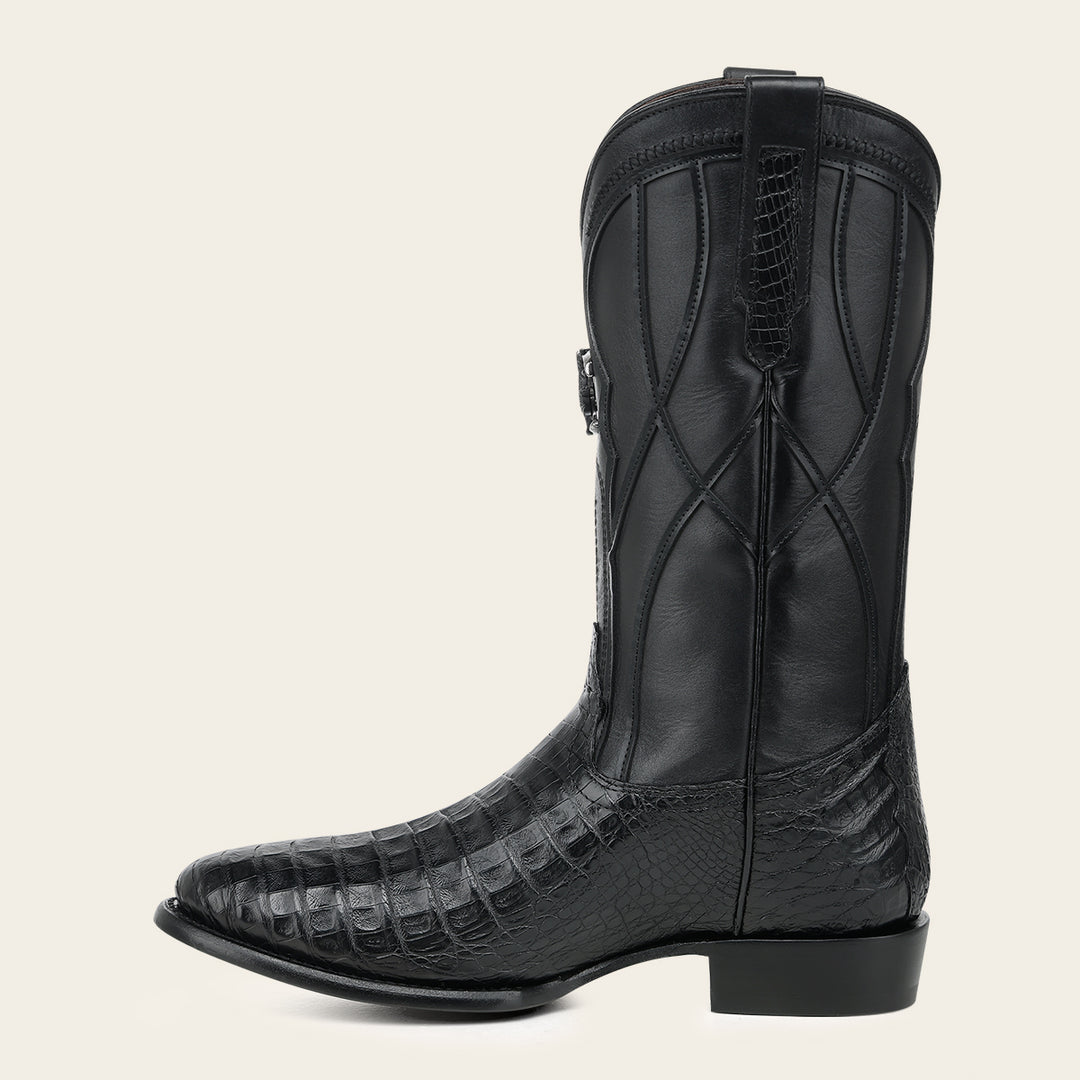 Bota tradicional en piel genuina de fuscus para caballero