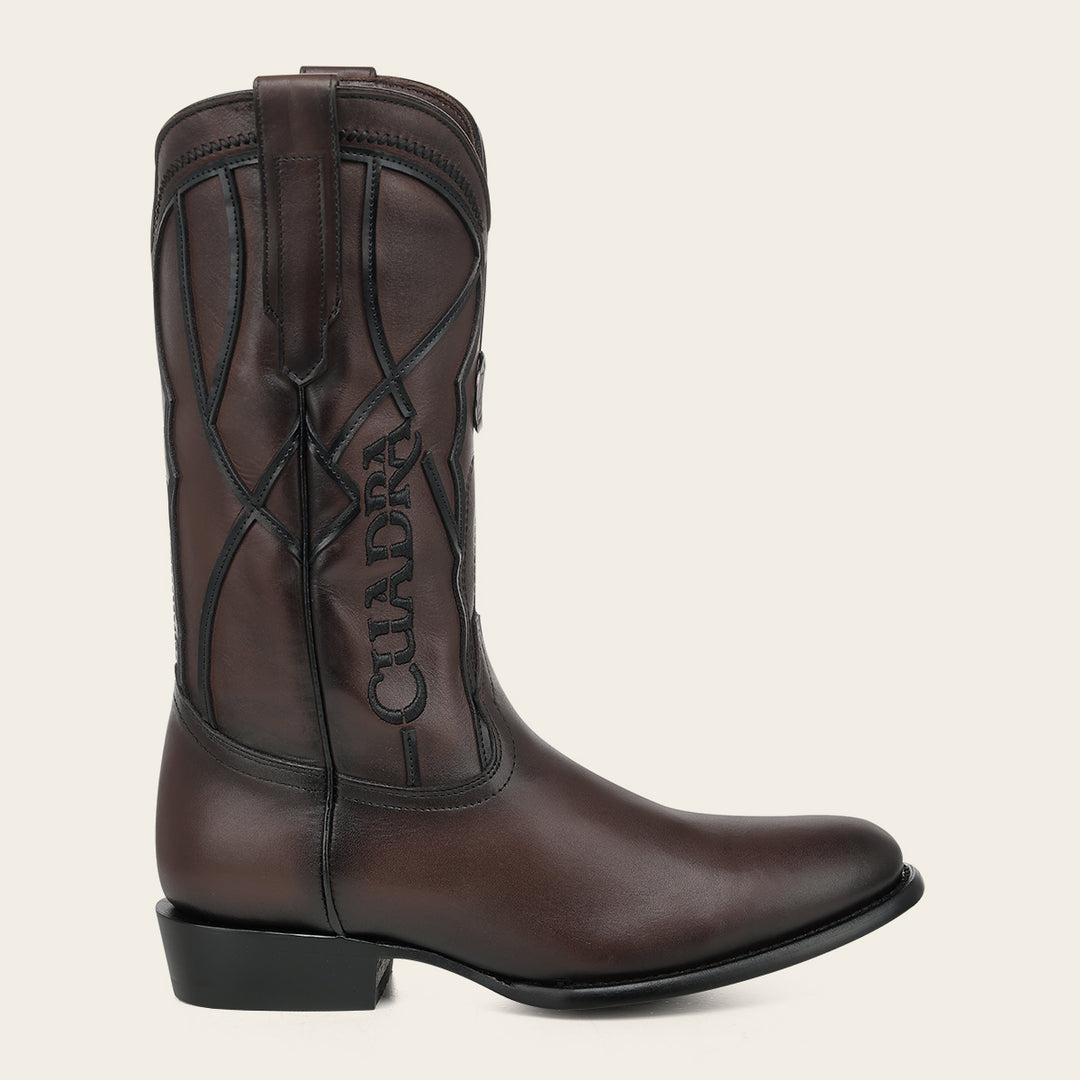 Bota tradicional en piel genuina de bovino para caballero