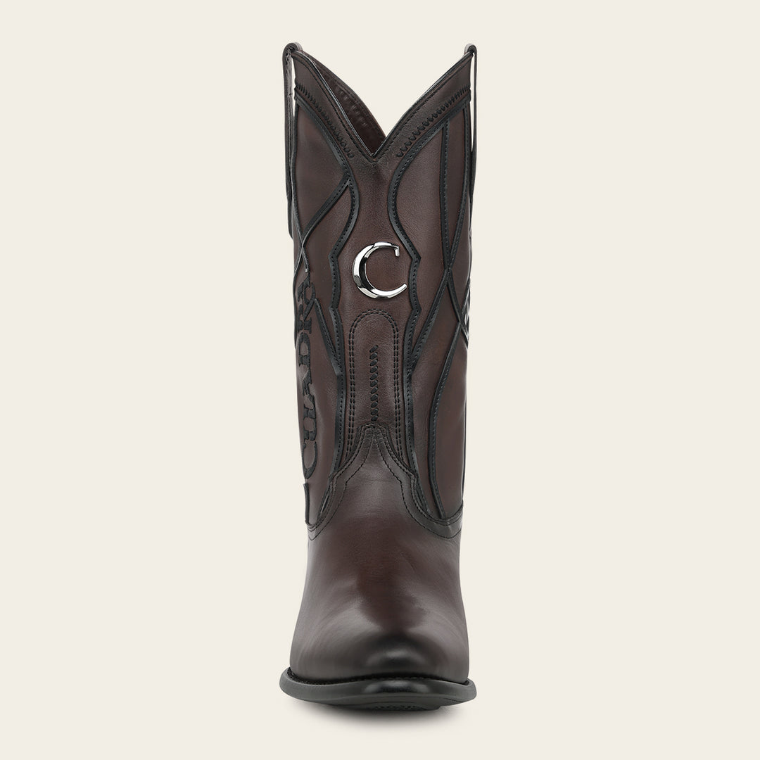 Bota tradicional en piel genuina de bovino para caballero