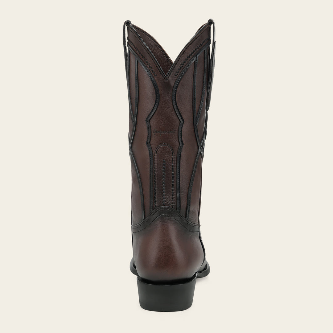 Bota tradicional en piel genuina de bovino para caballero