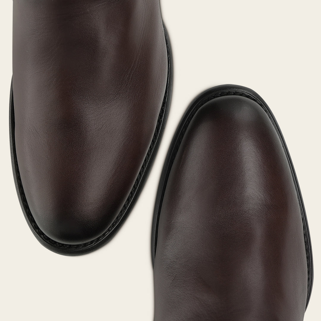Bota tradicional en piel genuina de bovino para caballero