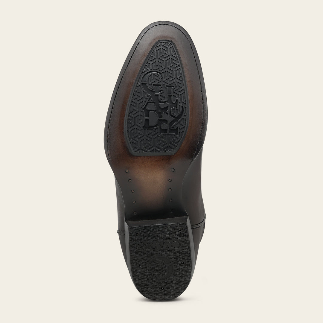 Bota tradicional en piel genuina de bovino para caballero