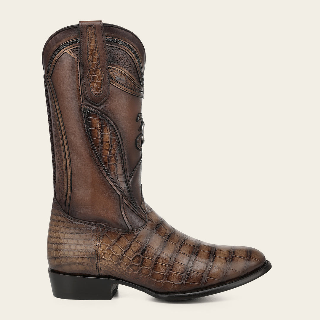 Bota tradicional "Edición limitada 35 aniversario" en piel genuina de alligator para caballero