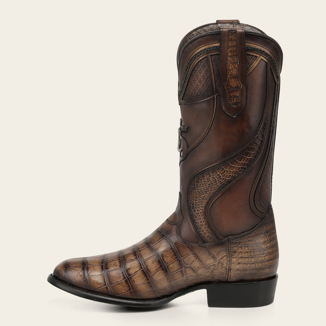 Bota tradicional "Edición limitada 35 aniversario" en piel genuina de alligator para caballero