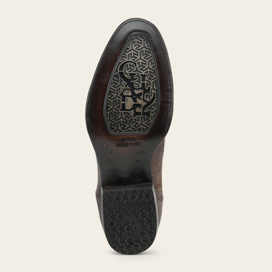 Bota tradicional "Edición limitada 35 aniversario" en piel genuina de alligator para caballero