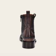 Botín urbano en piel genuina de pitón Botas y Botines 