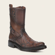 Bota urbana en piel genuina de pitón para caballero Botas y Botines 