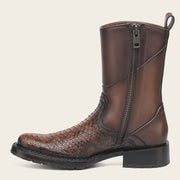 Bota urbana en piel genuina de pitón para caballero Botas y Botines 