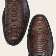 Bota urbana en piel genuina de pitón para caballero Botas y Botines 