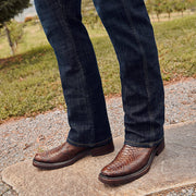 Bota urbana en piel genuina de pitón para caballero Botas y Botines 