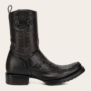 Bota urbana en piel genuina de alligator para caballero Botas y Botines 