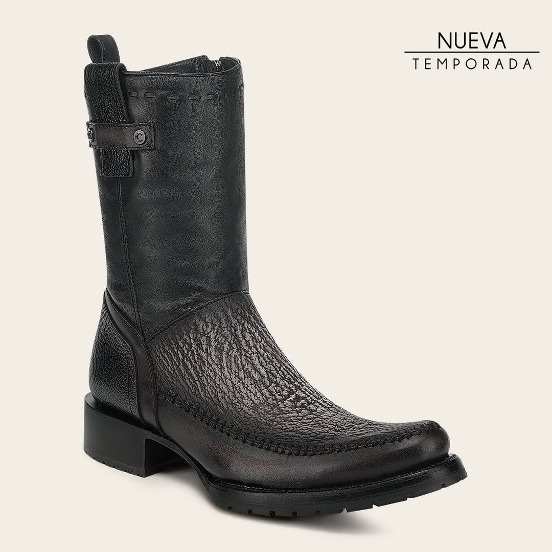 Bota urbana en piel genuina de tiburón para caballero Botas y Botines 