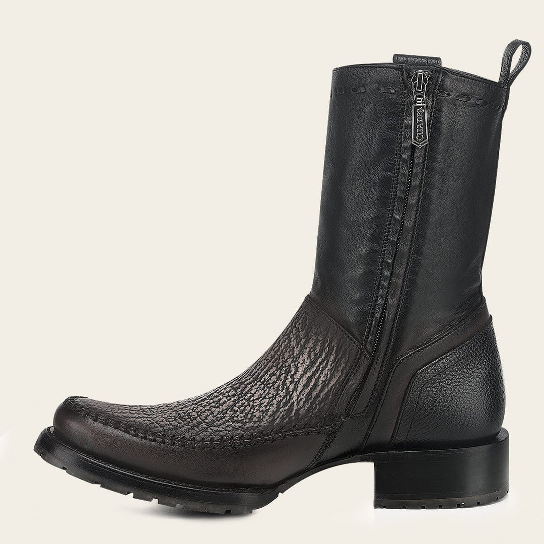 Bota urbana en piel genuina de tiburón para caballero Botas y Botines 
