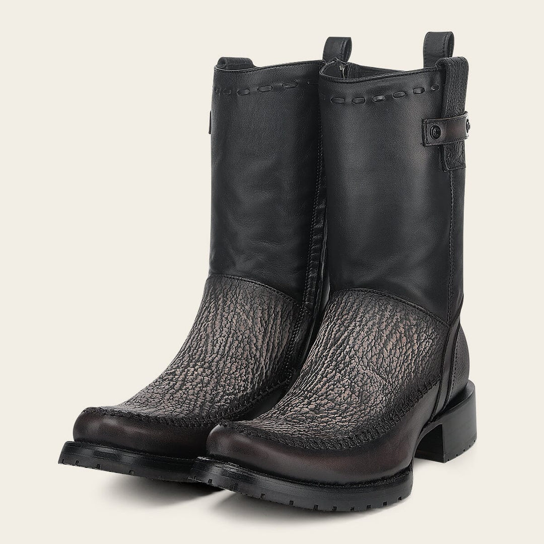 Bota urbana en piel genuina de tiburón para caballero Botas y Botines 