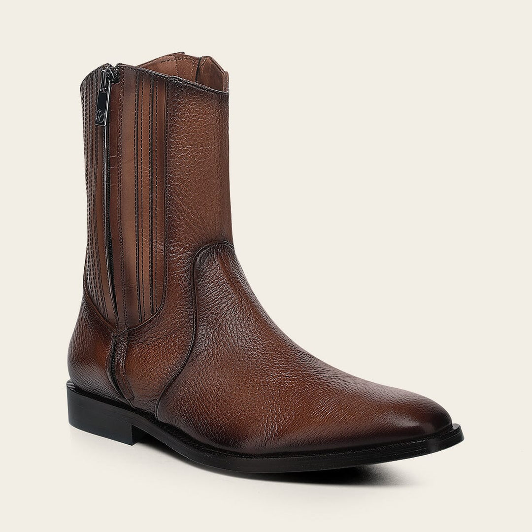 Bota de vestir en piel genuina de venado para caballero Botas y Botines 