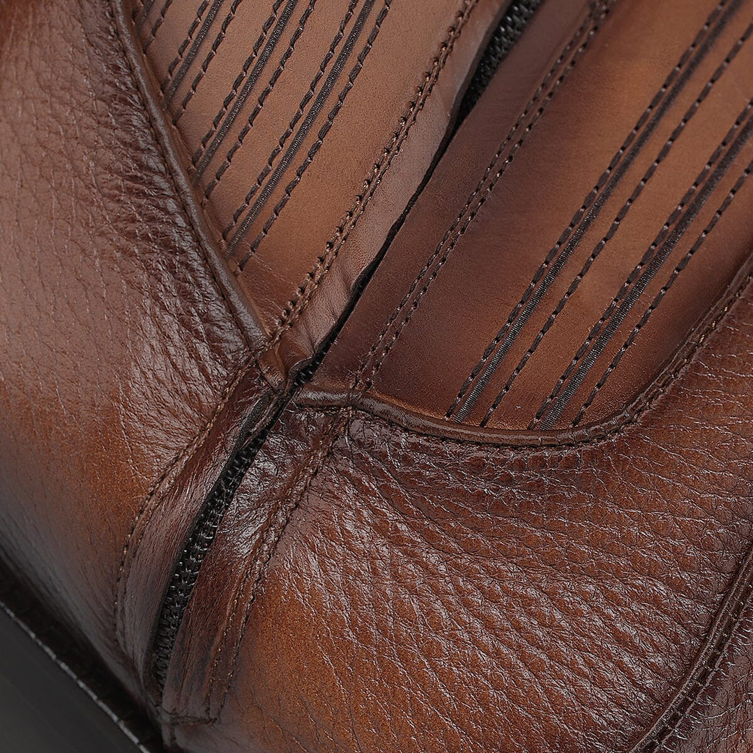 Bota de vestir en piel genuina de venado para caballero Botas y Botines 