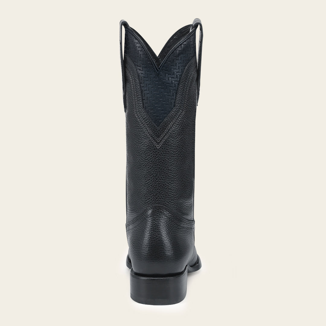 Bota tradicional en piel genuina de avestruz  para caballero