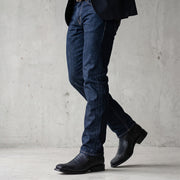 Bota tradicional en piel genuina de avestruz  para caballero