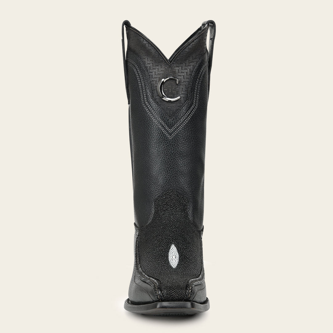 Bota tradicional en piel genuina de mantarraya para caballero