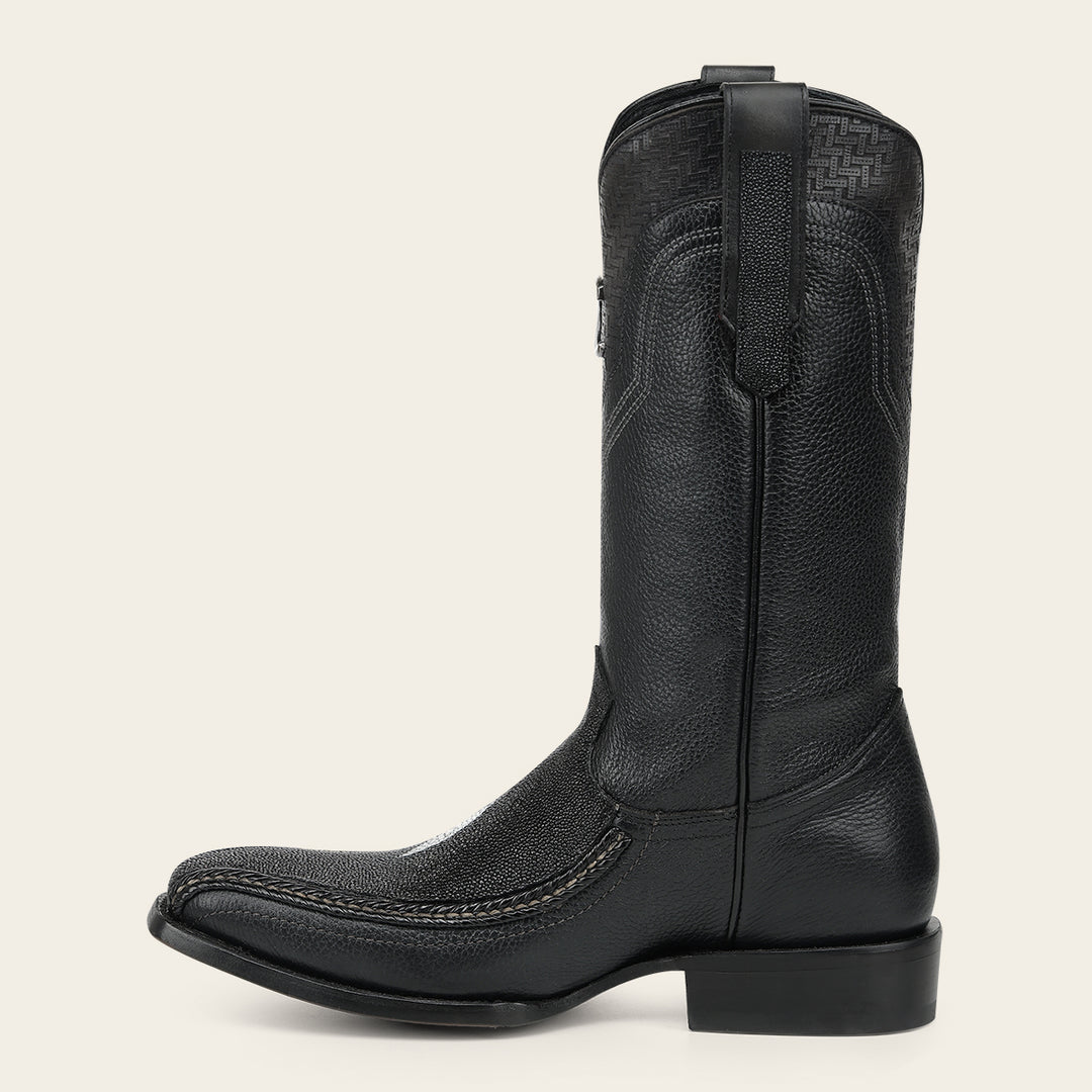 Bota tradicional en piel genuina de mantarraya para caballero