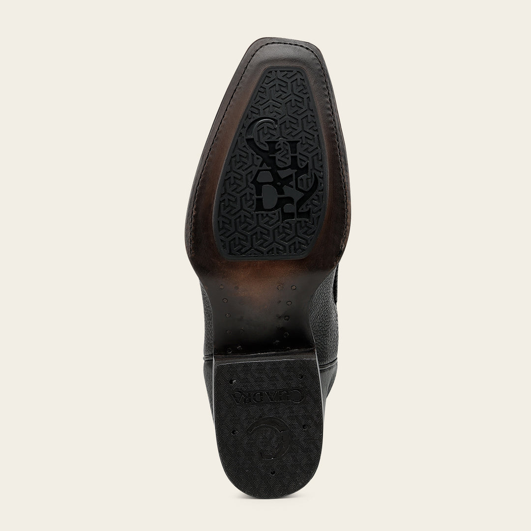 Bota tradicional en piel genuina de mantarraya para caballero