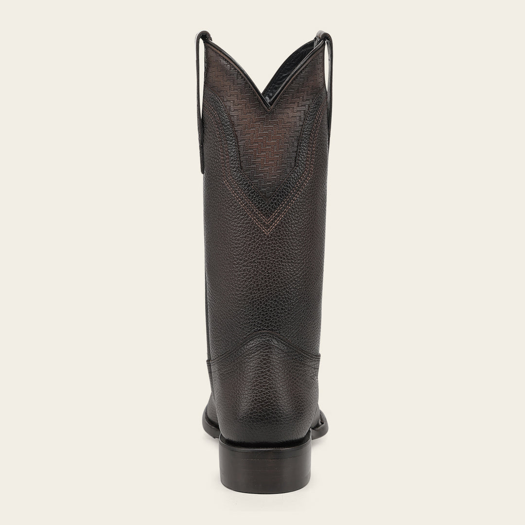 Bota tradicional en piel genuina de pitón para caballero
