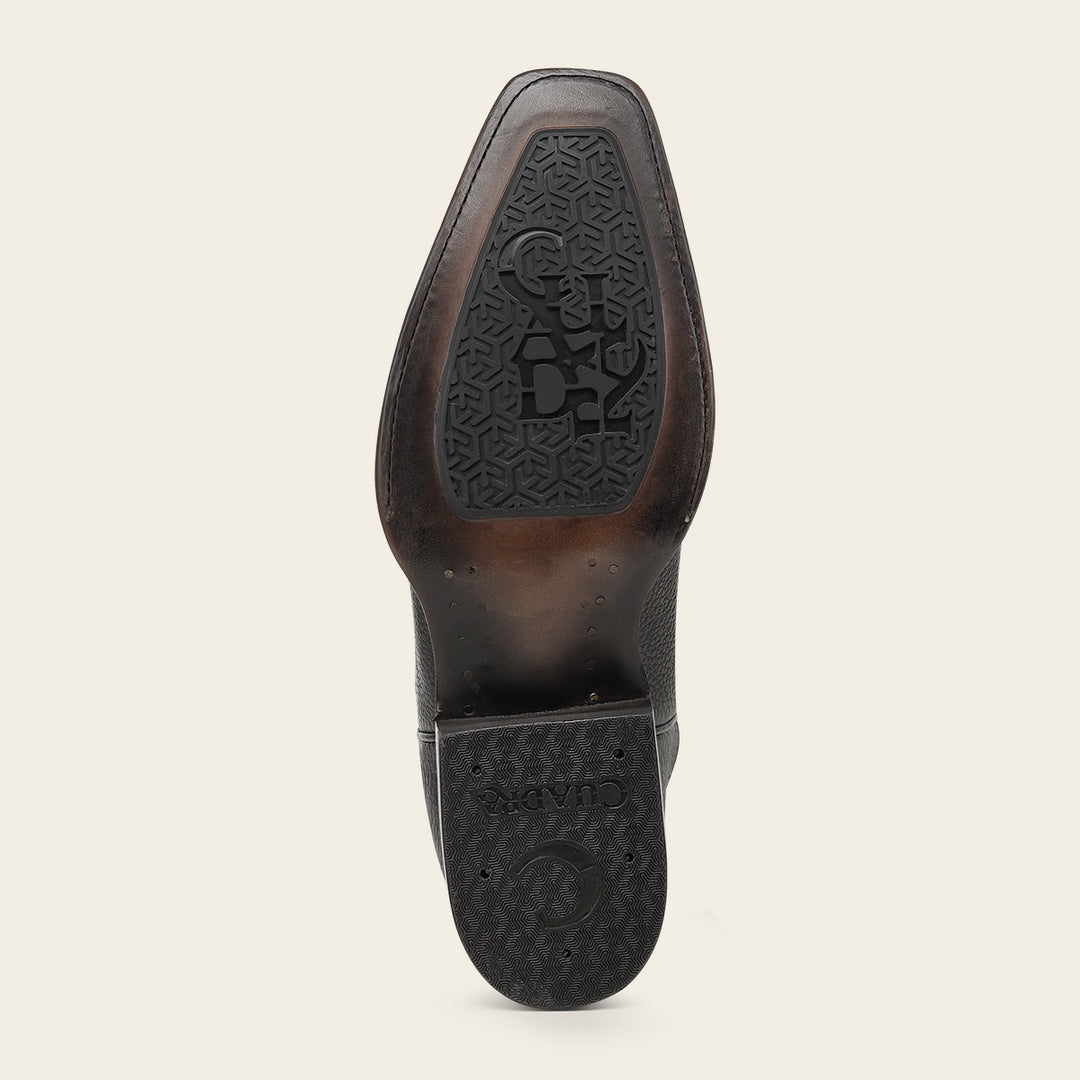 Bota tradicional en piel genuina de pitón para caballero
