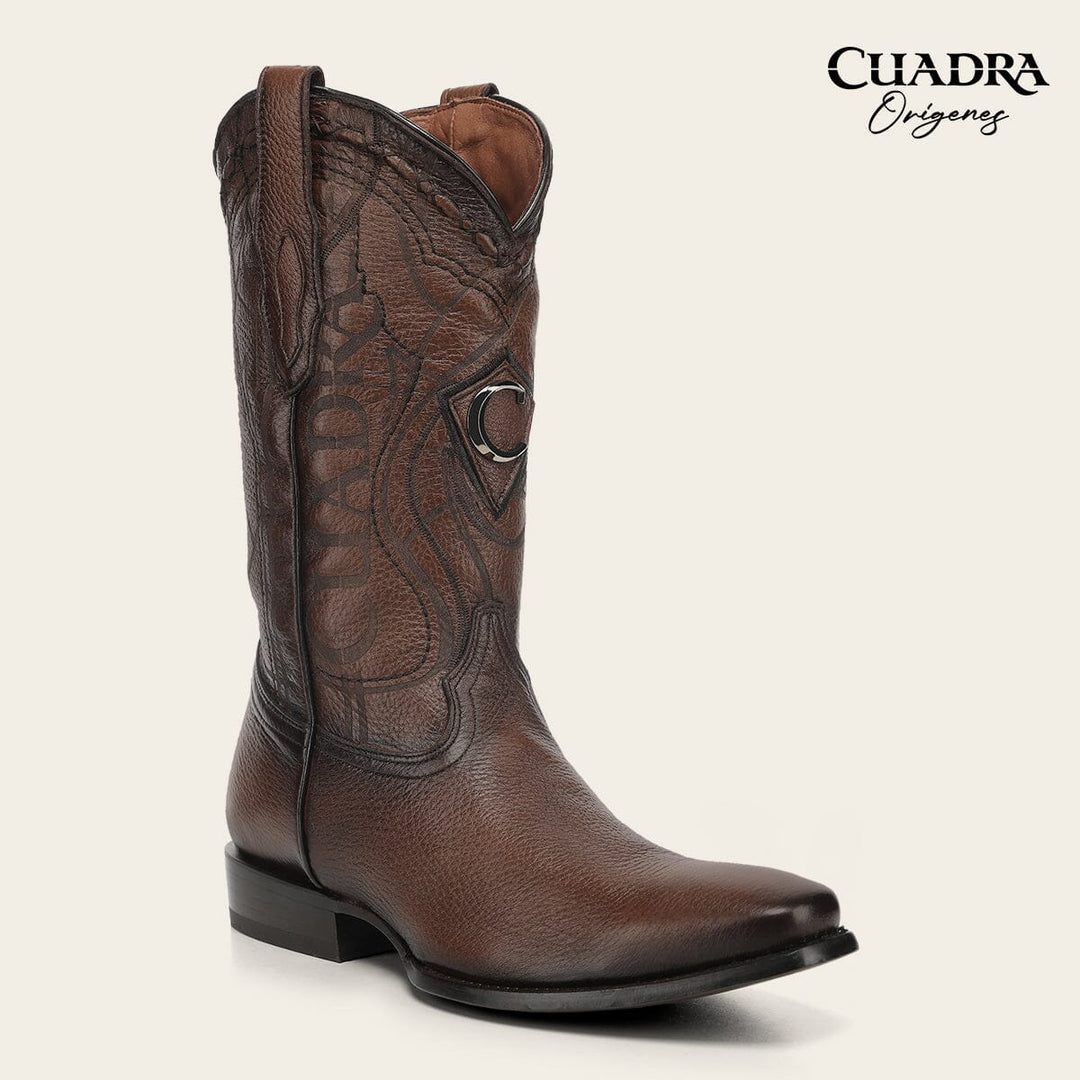 Bota tradicional Orígenes en piel genuina de venado italiano para caballero Botas y Botines 