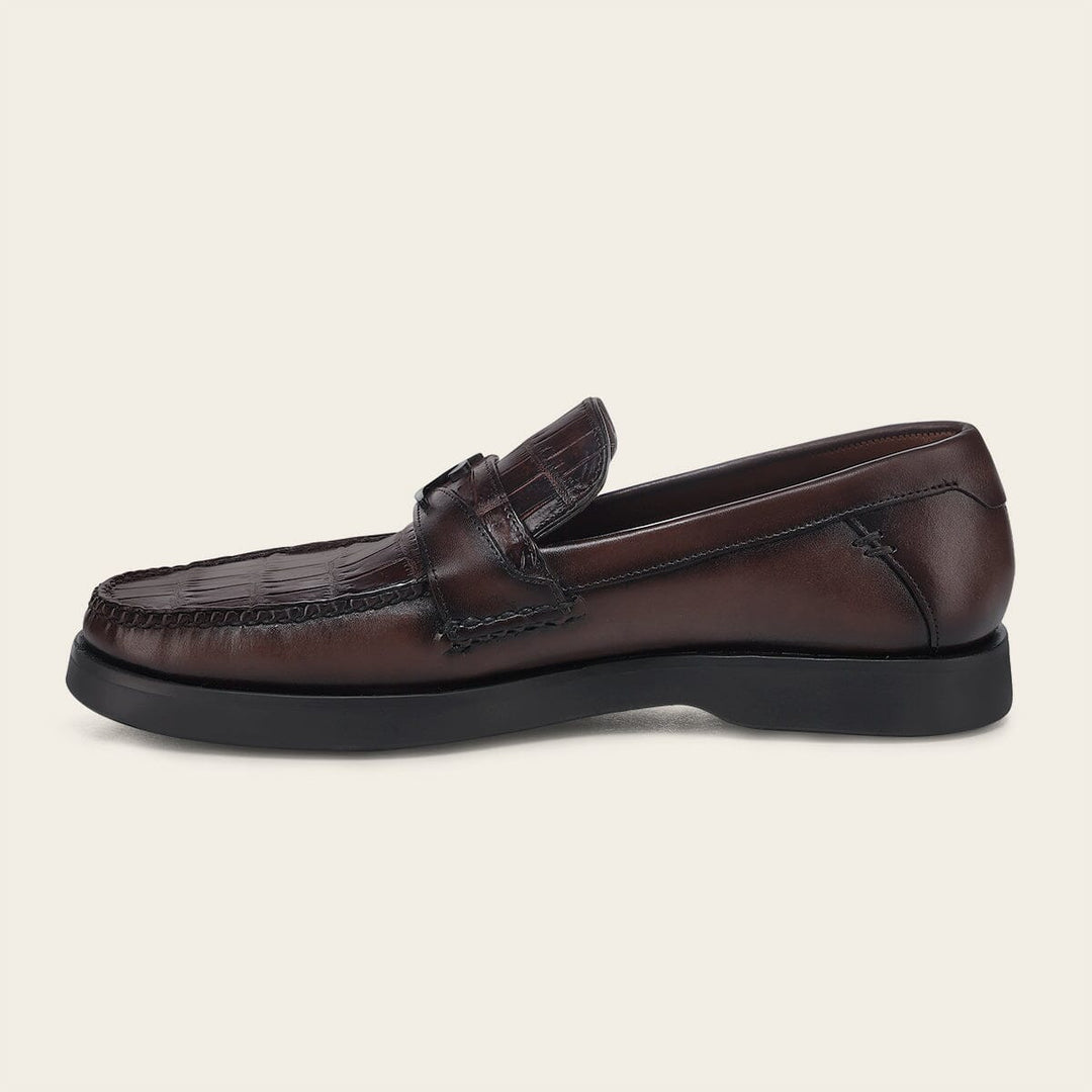Loafer en piel genuina de nilóticus para caballero Zapatos 
