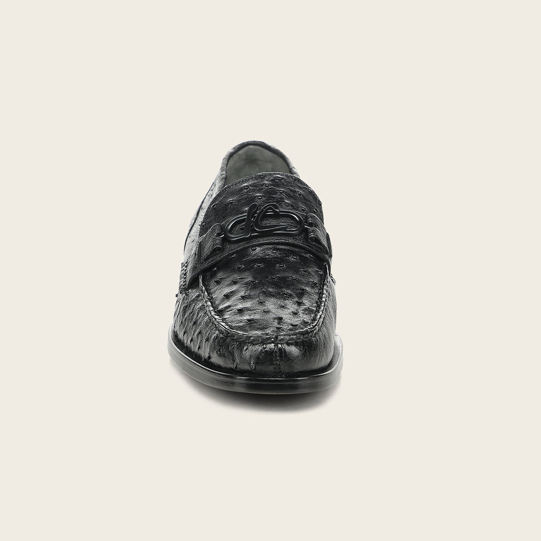 Zapato de vestir loafer "Franco Cuadra Signature" en piel genuina de avestruz para caballero