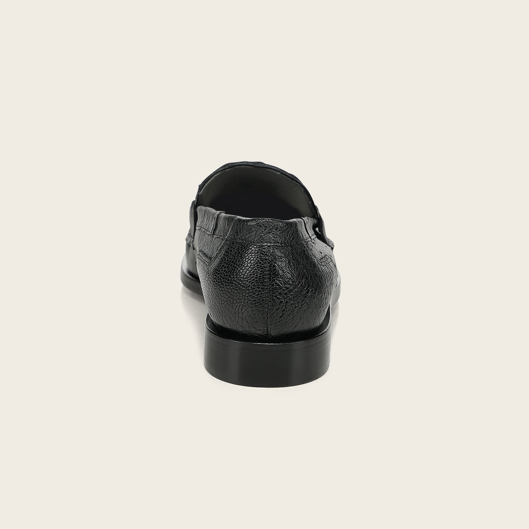 Zapato de vestir loafer "Franco Cuadra Signature" en piel genuina de avestruz para caballero