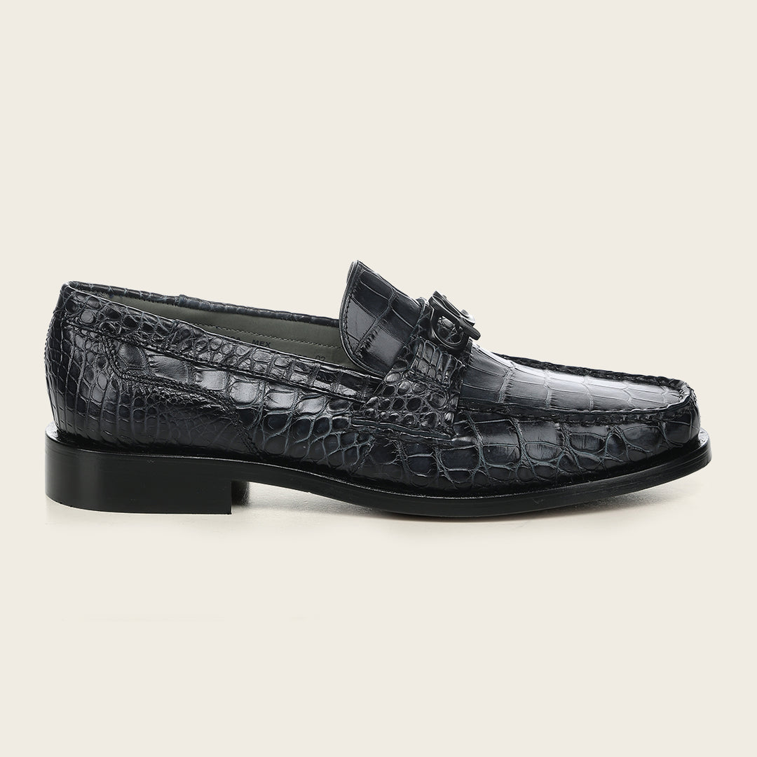 Zapato de vestir loafer "Franco Cuadra Signature" en piel genuina de alligator para caballero