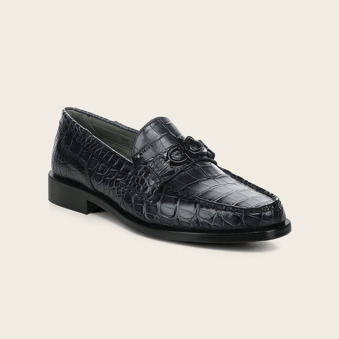 Zapato de vestir loafer "Franco Cuadra Signature" en piel genuina de alligator para caballero