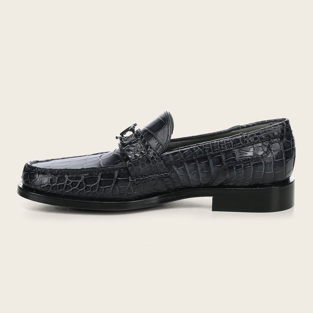 Zapato de vestir loafer "Franco Cuadra Signature" en piel genuina de alligator para caballero