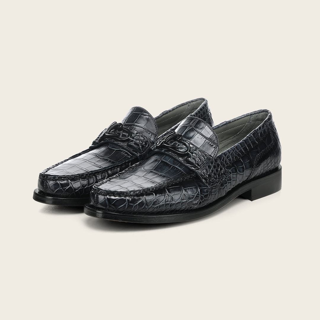 Zapato de vestir loafer "Franco Cuadra Signature" en piel genuina de alligator para caballero