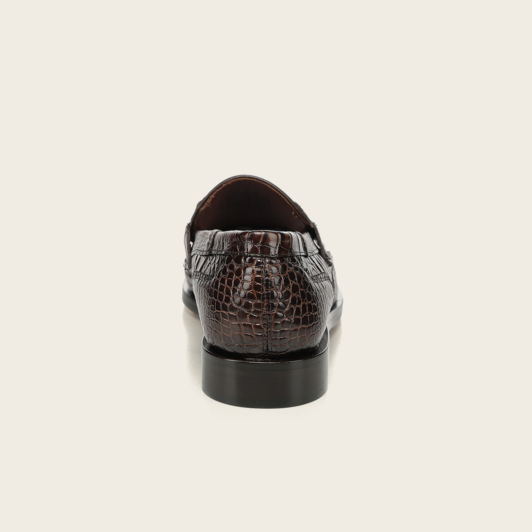 Zapato de vestir loafer "Franco Cuadra Signature" en piel genuina de alligator para caballero