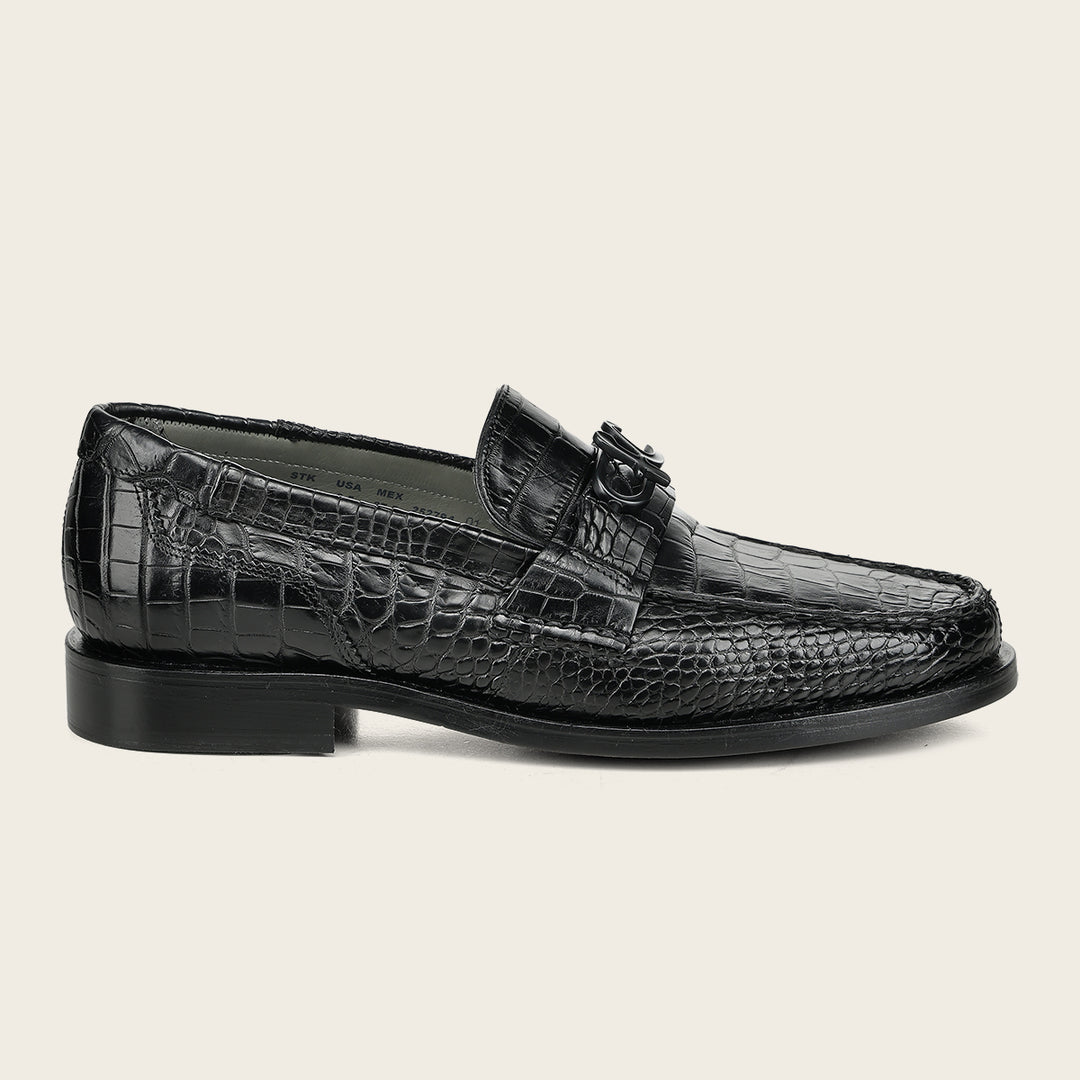 Zapato de vestir loafer "Franco Cuadra Signature" en piel genuina de alligator para caballero