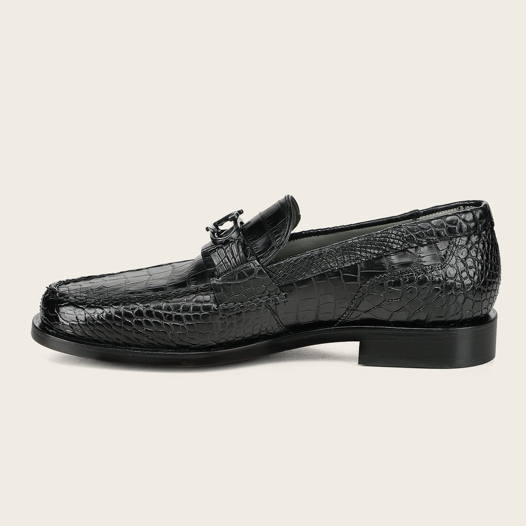 Zapato de vestir loafer "Franco Cuadra Signature" en piel genuina de alligator para caballero