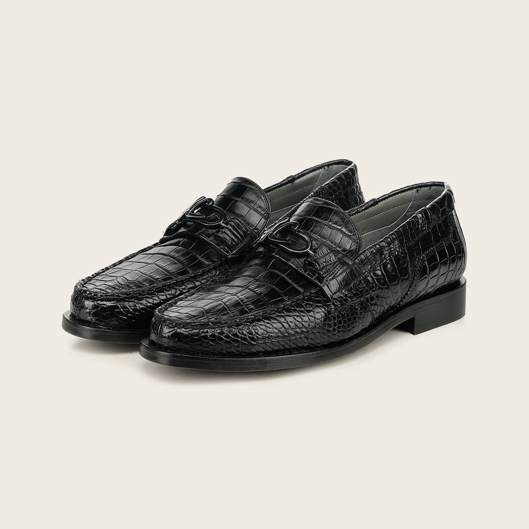 Zapato de vestir loafer "Franco Cuadra Signature" en piel genuina de alligator para caballero
