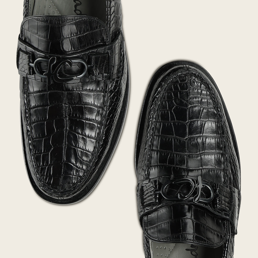 Zapato de vestir loafer "Franco Cuadra Signature" en piel genuina de alligator para caballero