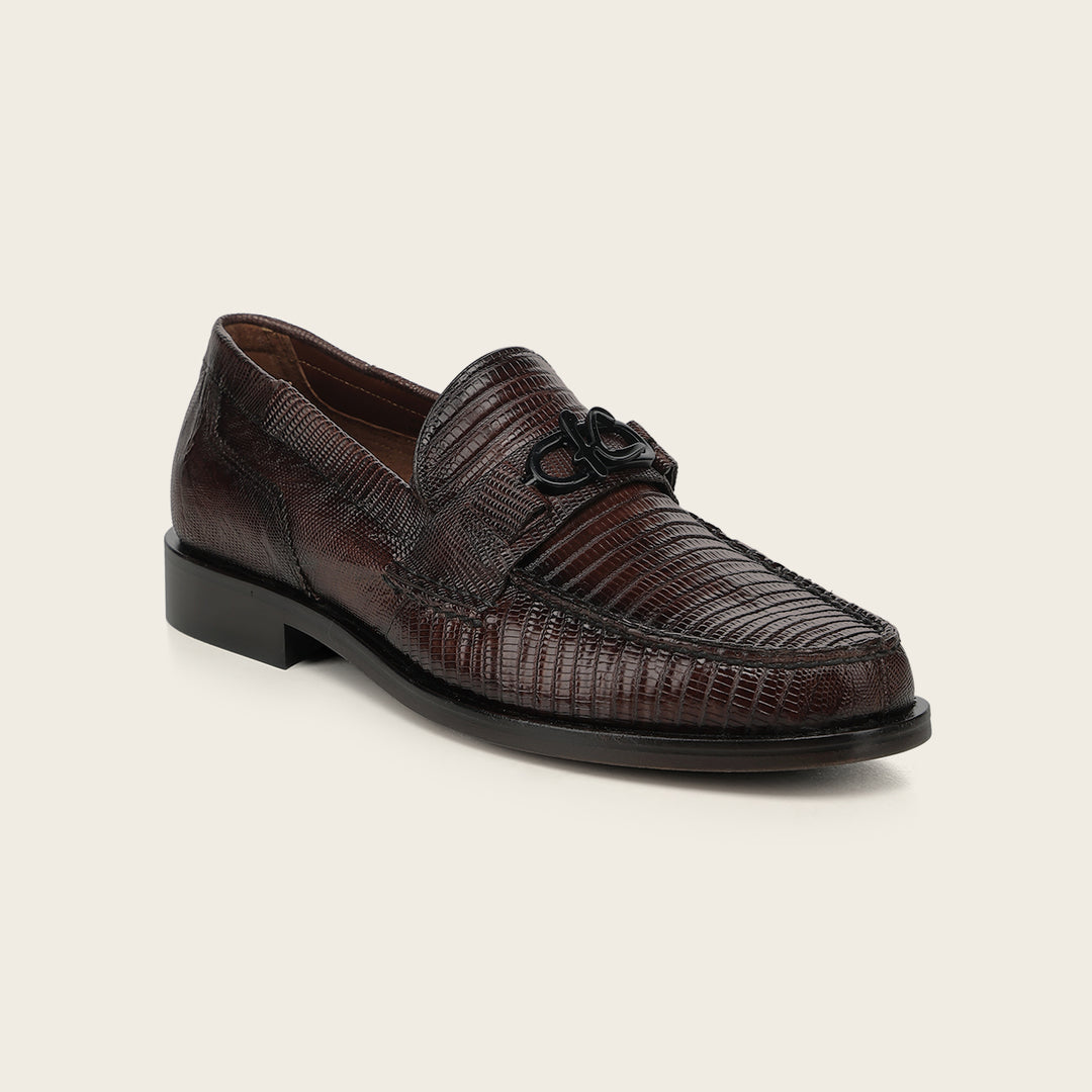 Zapato de vestir loafer "Franco Cuadra Signature" en piel genuina de lizard para caballero