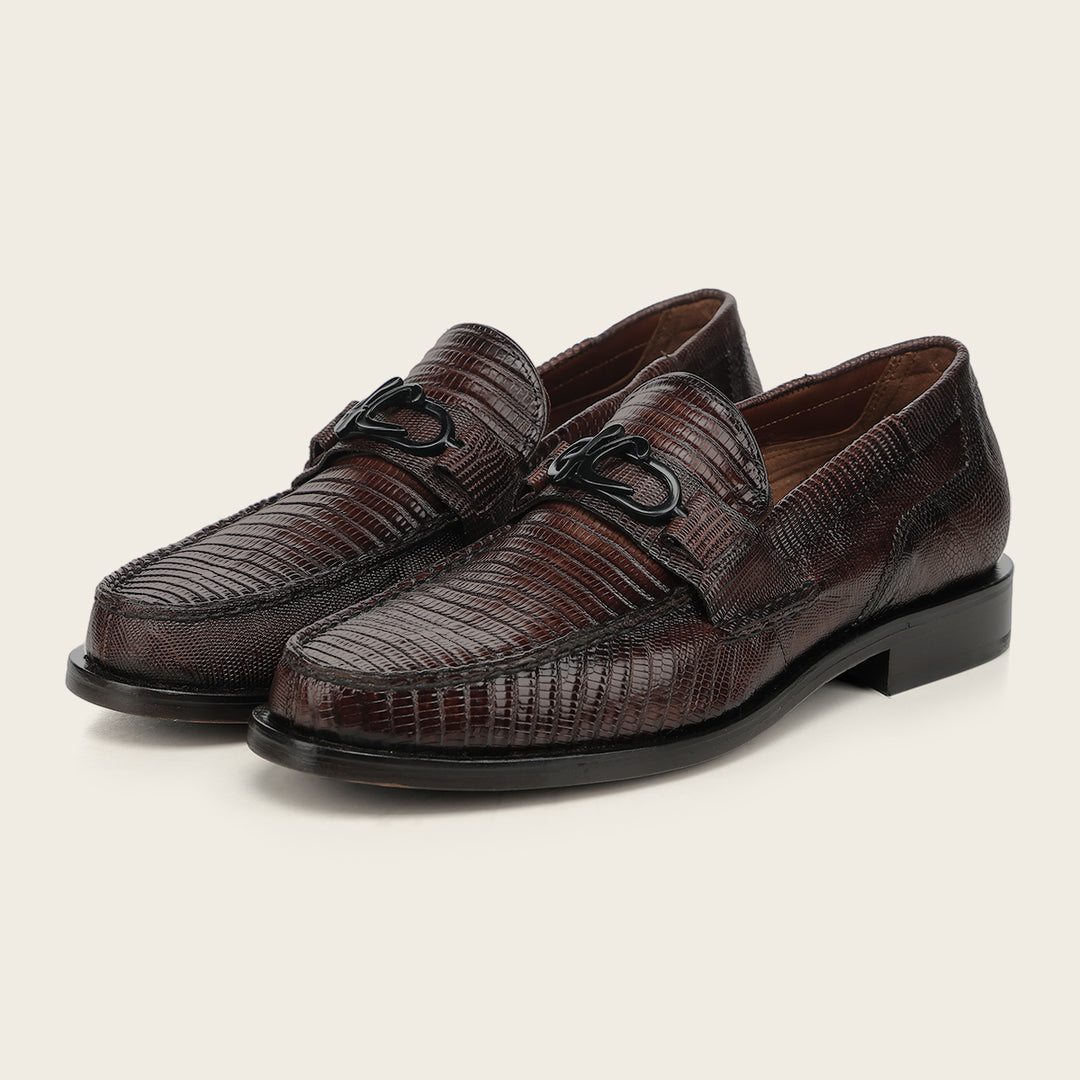 Zapato de vestir loafer "Franco Cuadra Signature" en piel genuina de lizard para caballero