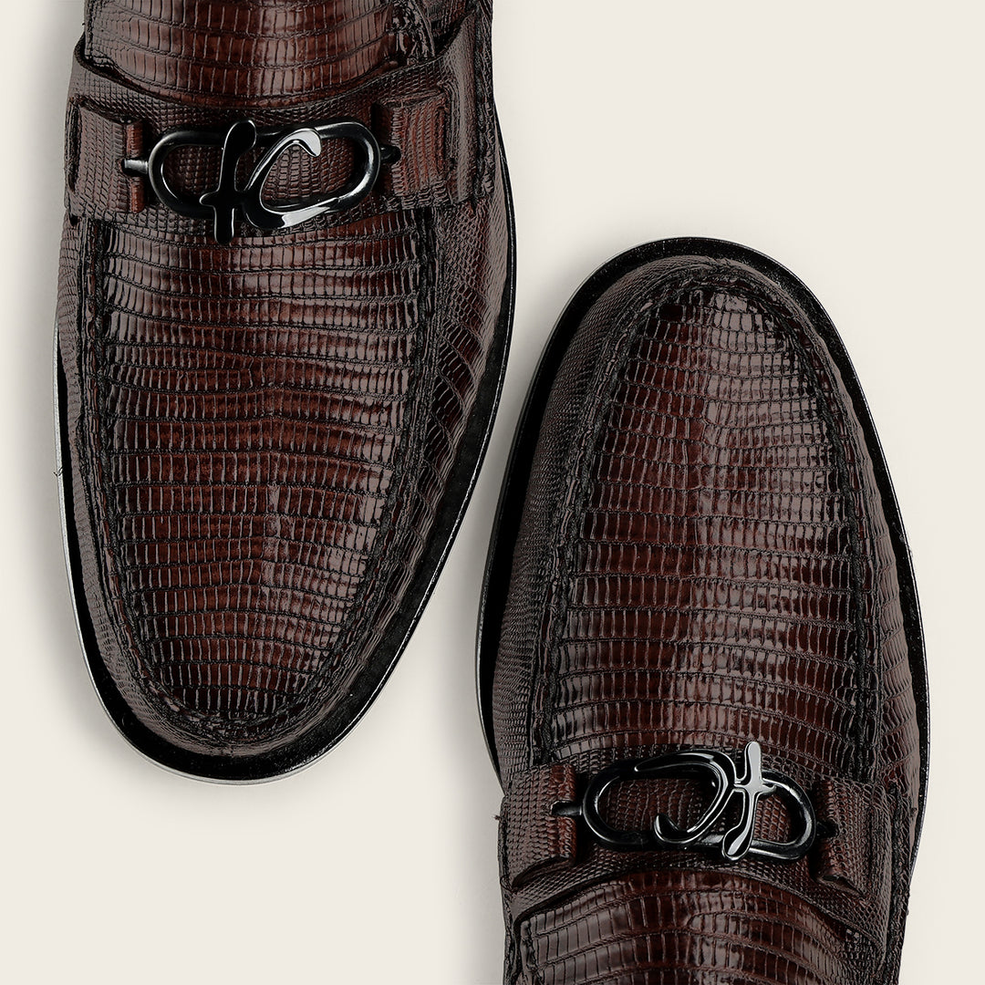 Zapato de vestir loafer "Franco Cuadra Signature" en piel genuina de lizard para caballero