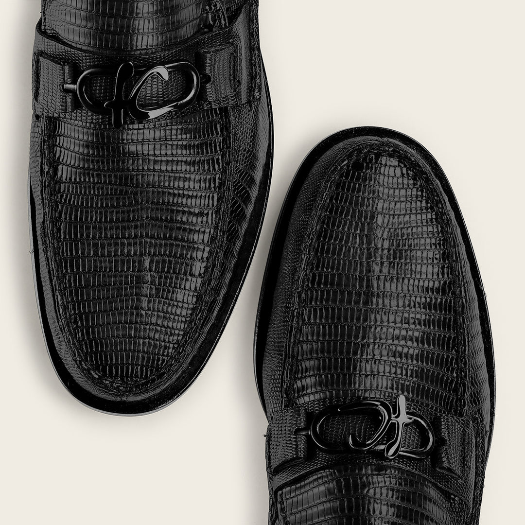 Zapato de vestir loafer "Franco Cuadra Signature" en piel genuina de lizard para caballero