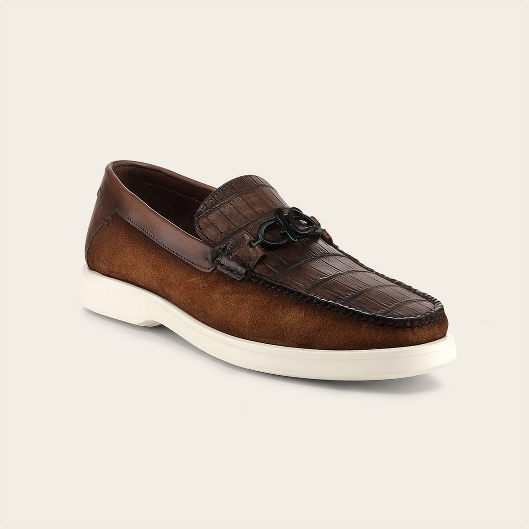 Loafer en piel genuina de nilóticus para caballero Zapatos 
