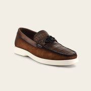 Loafer en piel genuina de nilóticus para caballero Zapatos 
