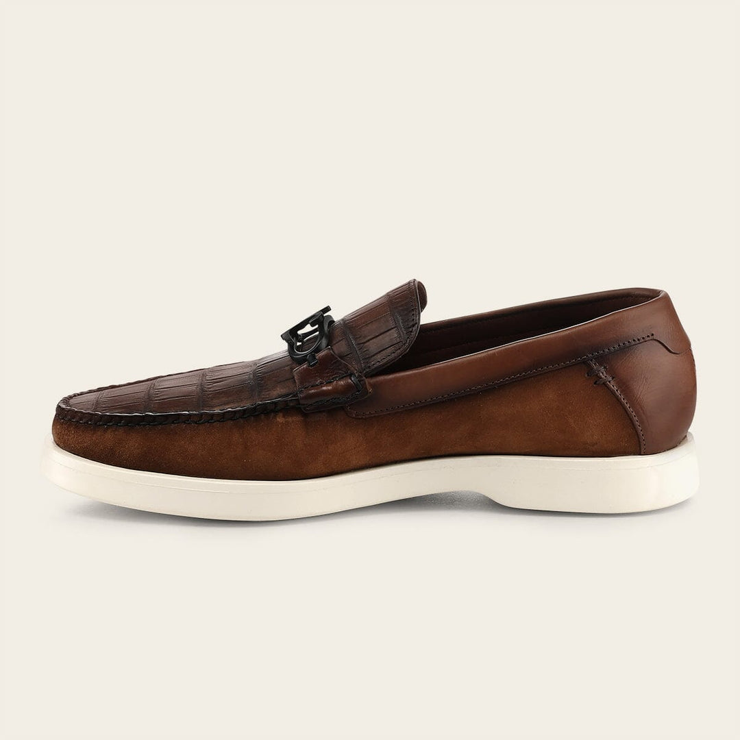 Loafer en piel genuina de nilóticus para caballero Zapatos 