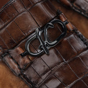 Loafer en piel genuina de nilóticus para caballero Zapatos 