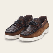 Loafer en piel genuina de nilóticus para caballero Zapatos 